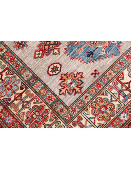 Rug Kazak Fine Pakistan 149x207 Light Grey Red