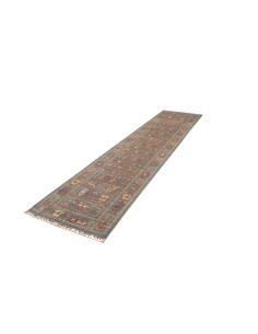 Rug Rubin Pakistan 76x346 Taupe Brown Greenish 2