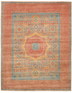 Tappeto Mamlouk Pakistan 249x310 Terracotta Blu