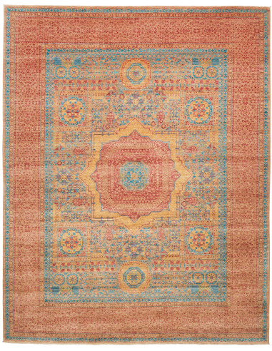 Tappeto Mamlouk Pakistan 249x310 Terracotta Blu