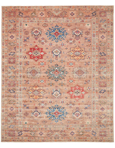 Rug Kazak Fine Pakistan 254x312 Earthy Brown Bl