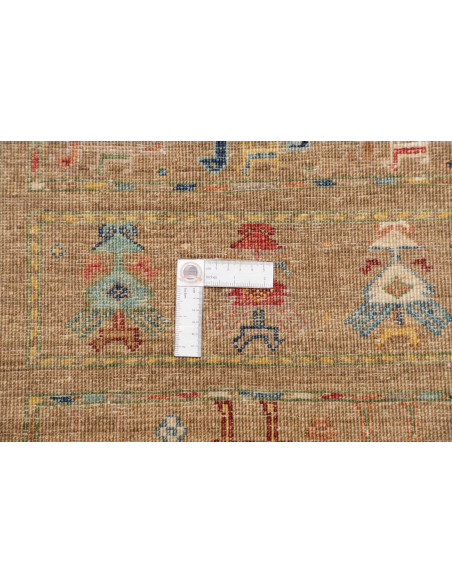 Tappeto Rubin Pakistan 81x297 Marrone Terra Blu