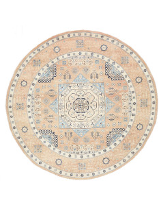Rug Kazak Afghanistan 250x245 Peach Salmon Ligh