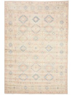 Rug Kazak Afghanistan 207x300 Beige Pale Pink D