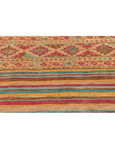 Rug Samarkand Pakistan 101x161 Beige Red Magent
