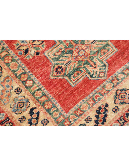 Rug Kazak Fine Pakistan 73x317 Red Beige Blue B