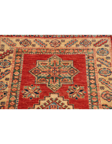 Rug Kazak Fine Pakistan 73x317 Red Beige Blue B