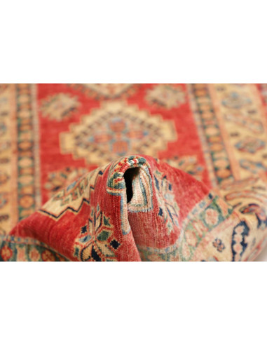 Rug Kazak Fine Pakistan 73x317 Red Beige Blue B