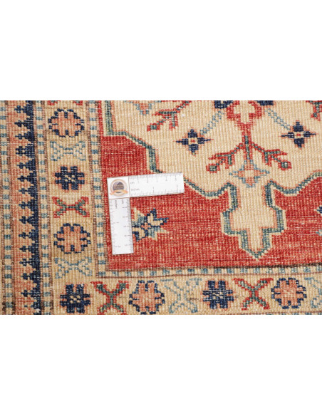 Rug Kazak Fine Pakistan 73x317 Red Beige Blue B