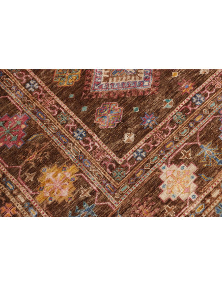 Rug Kazak Fine Pakistan 241x313 Brown Multicolo