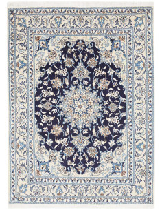 Rug Nain Kashmar Persia white grey 147x200