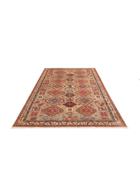 Tappeto Kazak Fine Pakistan 178x262 Beige Taupe