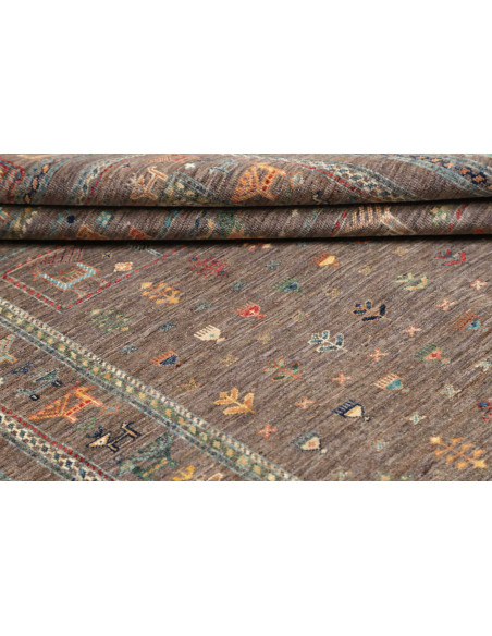 Rug Rubin Pakistan 167x230 Brown Grey Taupe Blu