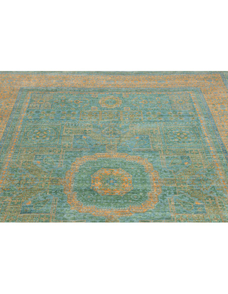 Rug Mamlouk Pakistan 173x240 Teal Rust Gold