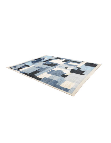 Rug Berber Pakistan 249x314 Blue Whit