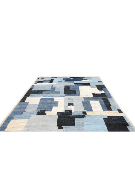 Rug Berber Pakistan 249x314 Blue Whit