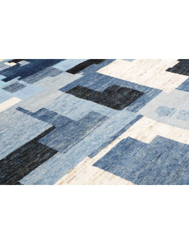 Rug Berber Pakistan 249x314 Blue Whit