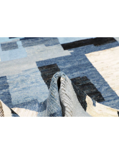 Rug Berber Pakistan 249x314 Blue Whit