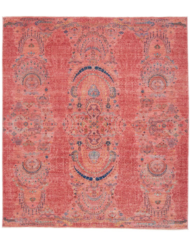 Rug Shahi Fine Pakistan 251x288 Coral Blue Gold