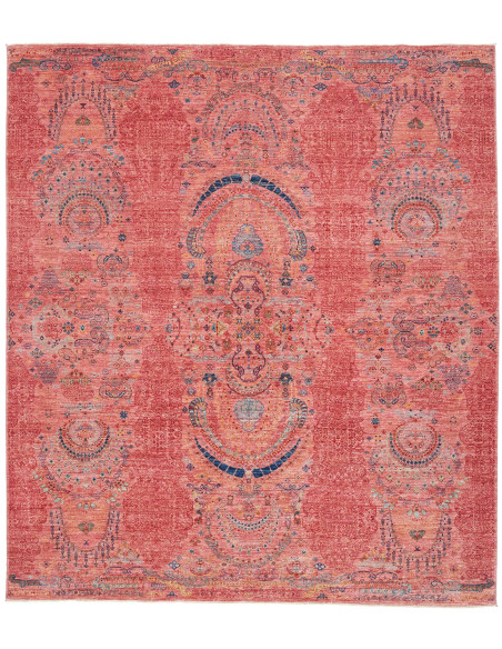 Rug Shahi Fine Pakistan 251x288 Coral Blue Gold
