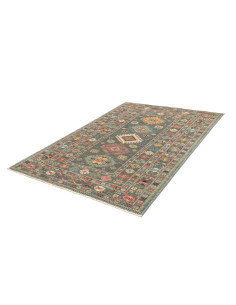 Tappeto Kazak Fine Pakistan 148x202 Blu Petroli 2