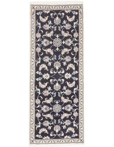Rug Nain Kashmar Persia white grey 77x210
