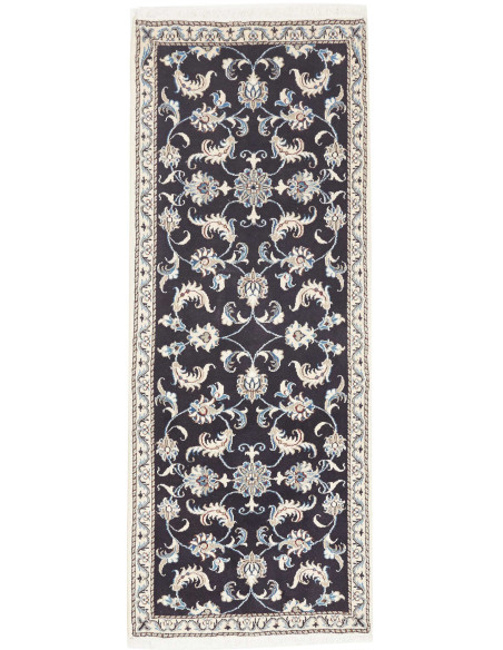 Rug Nain Kashmar Persia white grey 77x210