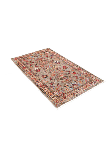 Rug Kazak Fine Pakistan 91x150 Grey Brown Red B