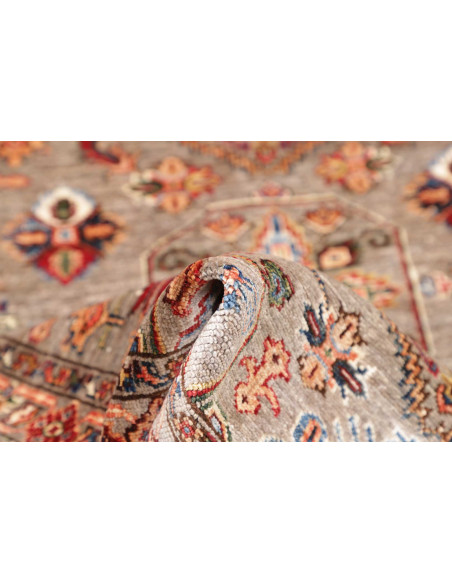 Rug Kazak Fine Pakistan 91x150 Grey Brown Red B