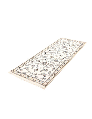 Rug Nain Kashmar Persia white grey 80x204