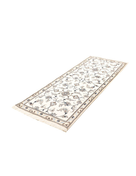 Rug Nain Kashmar Persia white grey 80x204