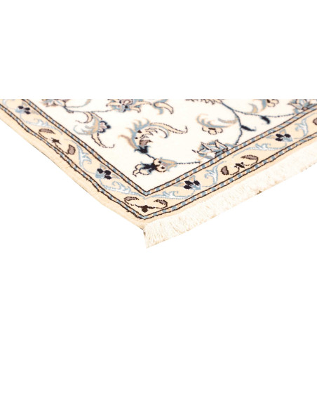 Rug Nain Kashmar Persia white grey 80x204