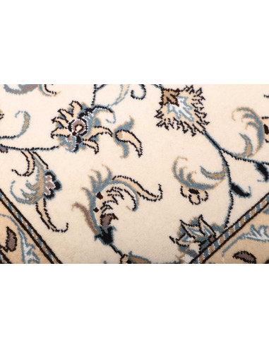 Rug Nain Kashmar Persia white grey 80x204