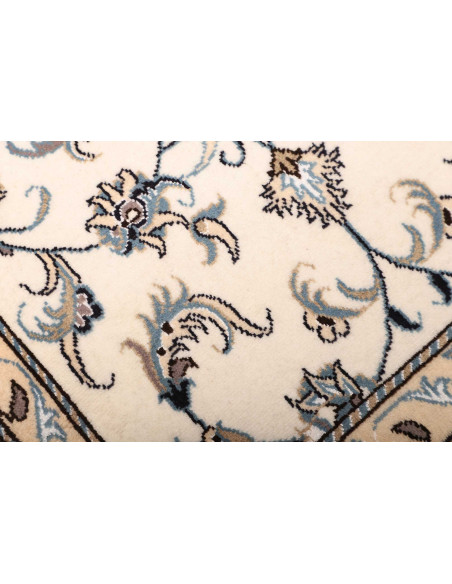 Rug Nain Kashmar Persia white grey 80x204