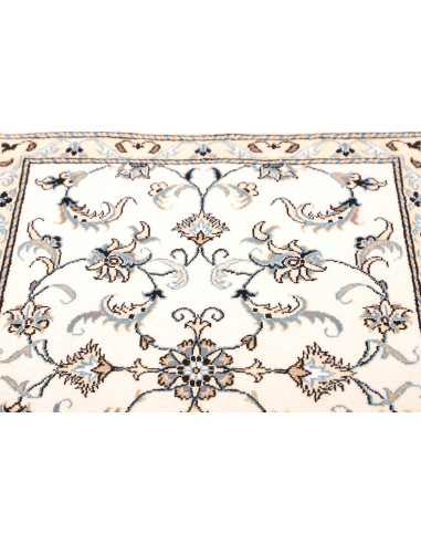 Rug Nain Kashmar Persia white grey 80x204