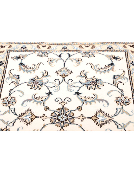 Rug Nain Kashmar Persia white grey 80x204