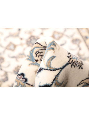 Rug Nain Kashmar Persia white grey 80x204