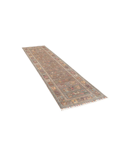 Tappeto Rubin Pakistan 80x293 Marrone Cenere Mu