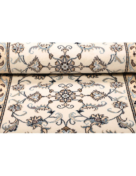 Rug Nain Kashmar Persia white grey 80x204