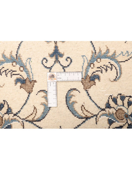 Rug Nain Kashmar Persia white grey 80x204