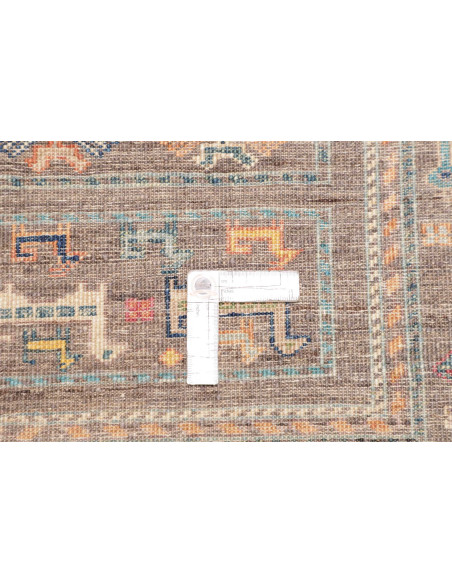 Tappeto Rubin Pakistan 80x293 Marrone Cenere Mu