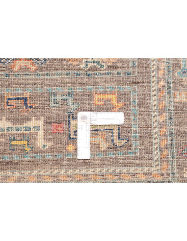 Rug Rubin Pakistan 82x294 Earthy Brownish Gray