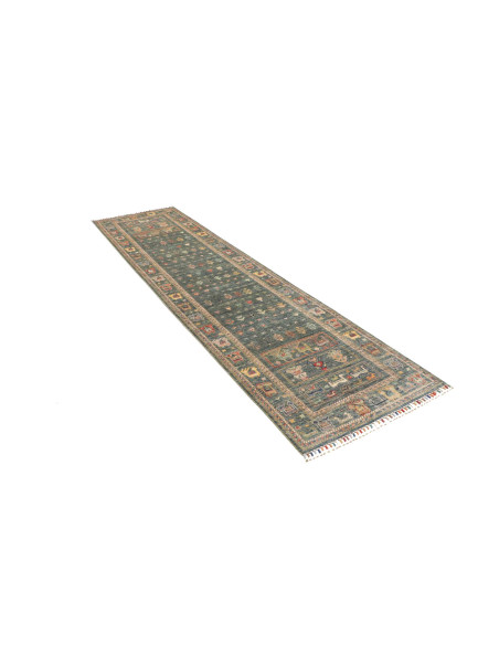 Rug Rubin Pakistan 79x300 Petrol Blue Emerald G