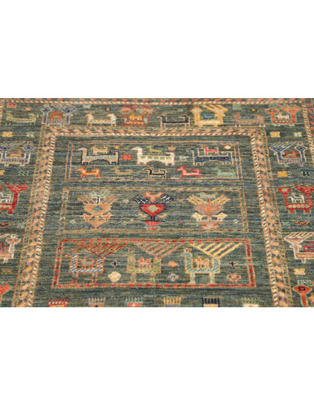 Rug Rubin Pakistan 79x300 Petrol Blue Emerald G