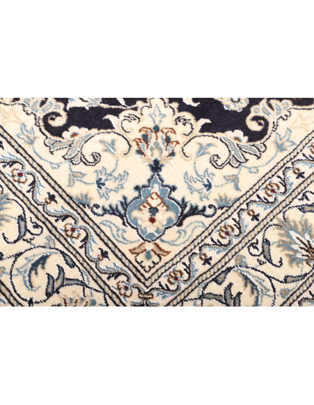 Rug Nain Kashmar Persia white grey 152x202