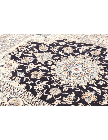 Rug Nain Kashmar Persia white grey 152x202