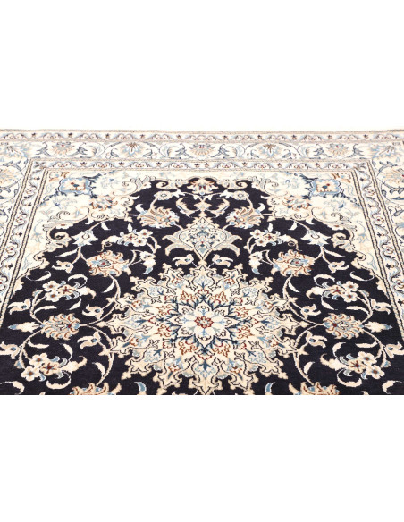 Rug Nain Kashmar Persia white grey 152x202