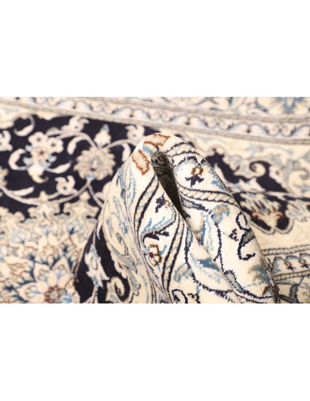 Rug Nain Kashmar Persia white grey 152x202