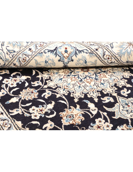 Rug Nain Kashmar Persia white grey 152x202