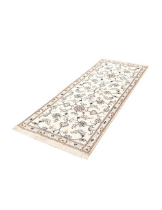 Rug Nain Kashmar Persia white grey 78x200 2